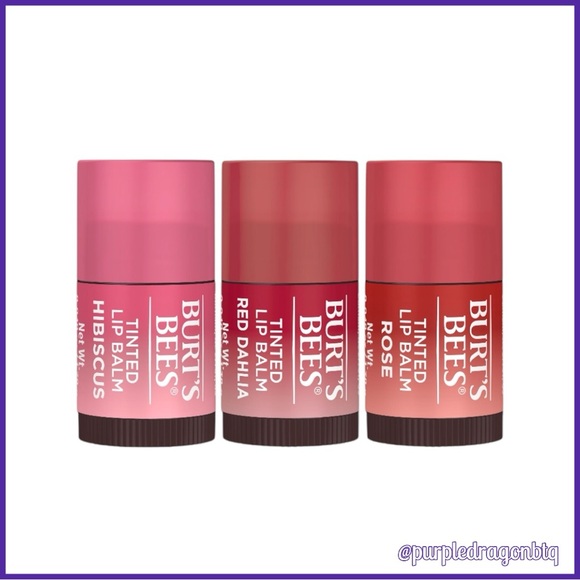 BURT’S BEES MINI TINTED LIP BALM SAMPLER NWT - Picture 3 of 4